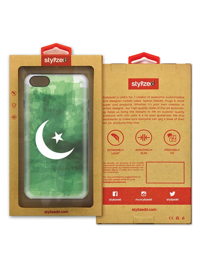 Stylizedd Slim Tough Matte Finish Case Cover For Apple iPhone 7/8 Crescent Green - Image 2