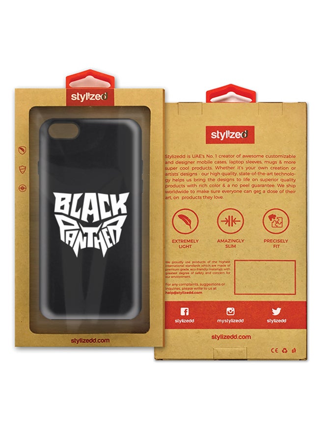 Stylizedd Slim Tough Matte Finish Case Cover For Apple iPhone 7/8 Black Panther - Image 2