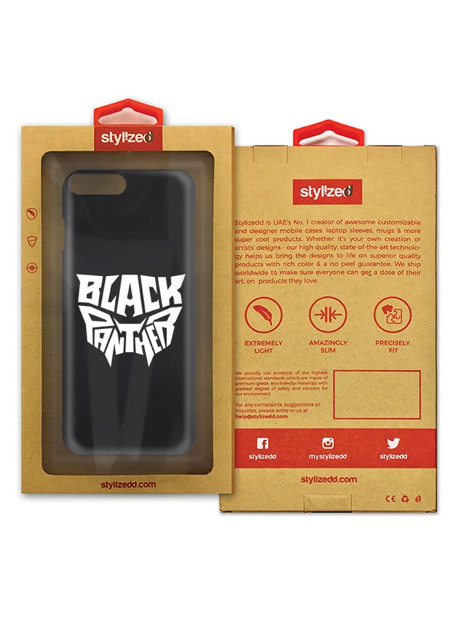 Stylizedd - Slim Snap Matte Finish Case Cover For Apple iPhone 7 Plus Black Panther - Image 1