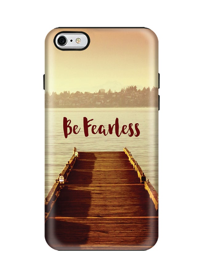 Stylizedd Slim Tough Matte Finish Case Cover For Apple iPhone 8 Be Fearless - Image 1