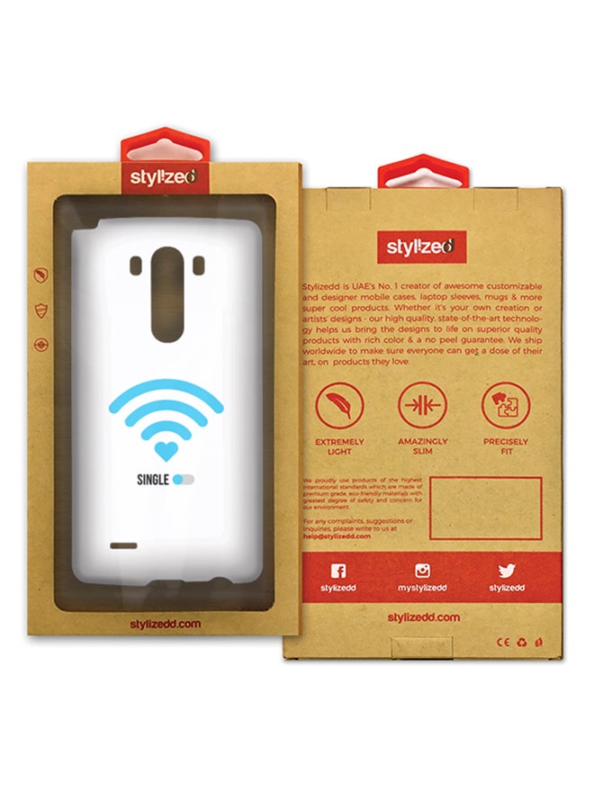 ستايلايزد غطاء محكم رفيع، غير لامع لهاتف LG G3 تصميم He’s Single - Image 2