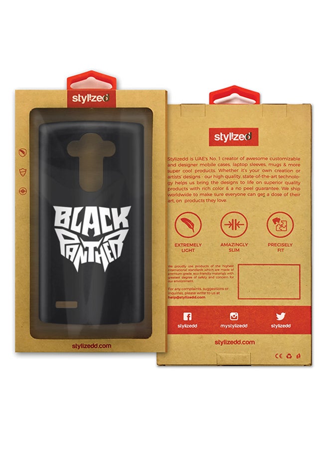 ستايلايزد غطاء سناب رفيع غير لامع لهاتف LG G4 الفهد الأسود - Image 2