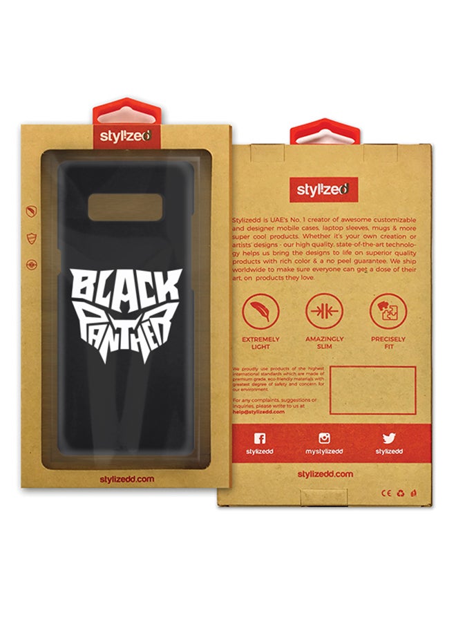 Stylizedd - Slim Snap Matte Finish Case Cover For Samsung Galaxy Note8 Black Panther - Image 1