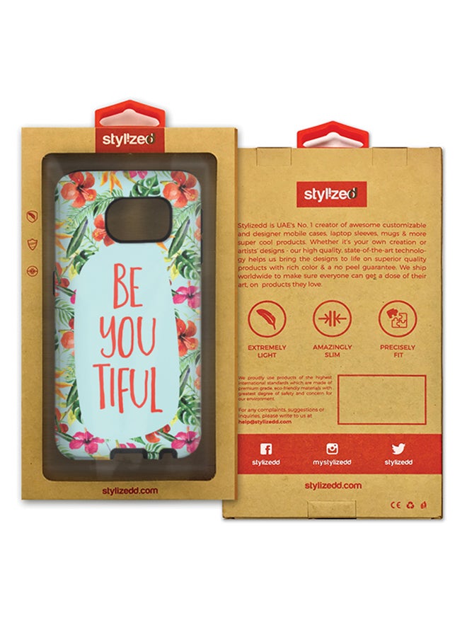 Stylizedd Slim Tough Matte Finish Case Cover For Samsung Galaxy S6 Beyoutiful - Image 2