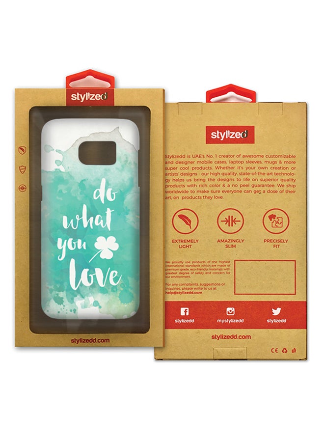 ستايلايزد غطاء محكم رفيع غير لامع لهاتف سامسونج جالاكسي S7 دو وات يو لاف - Image 2