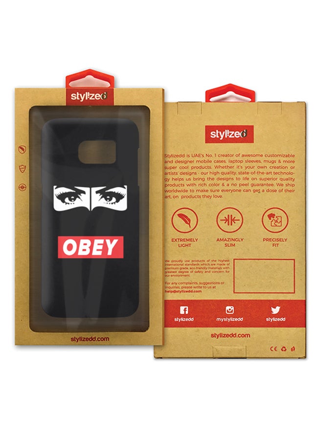 Stylizedd Slim Snap Matte Finish Case Cover For Samsung Galaxy S7 Obey Me - Image 2