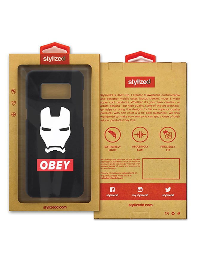 Stylizedd - Slim Snap Matte Finish Case Cover For Samsung Galaxy S8 Plus Obey Stark - Image 1