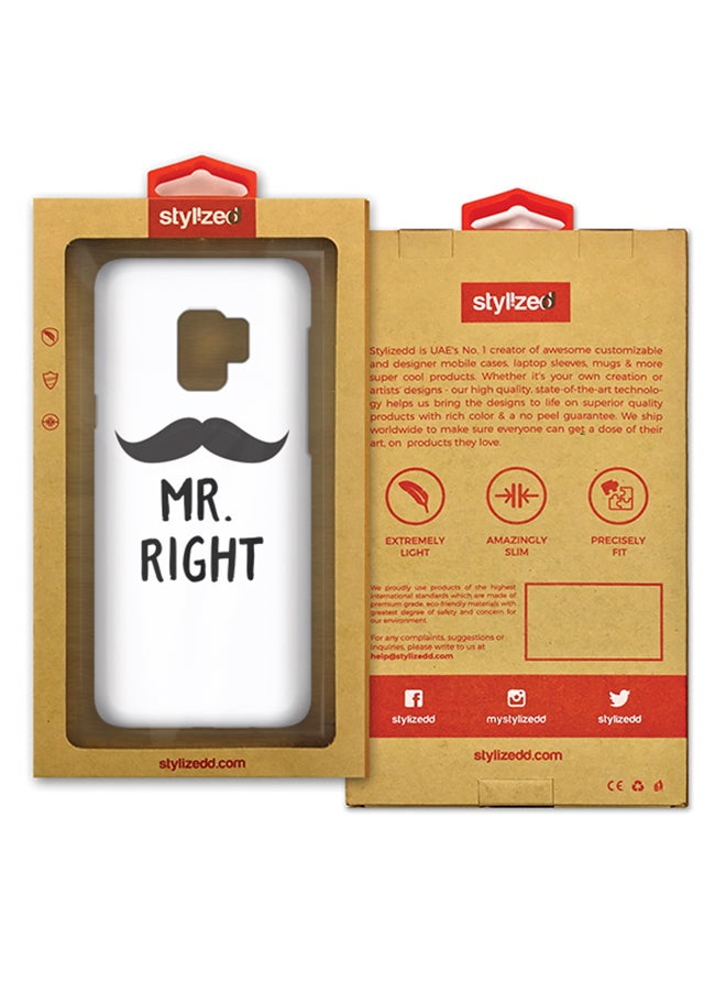 Slim Snap Matte Finish Case Cover For Samsung Galaxy S9 Mr. Right