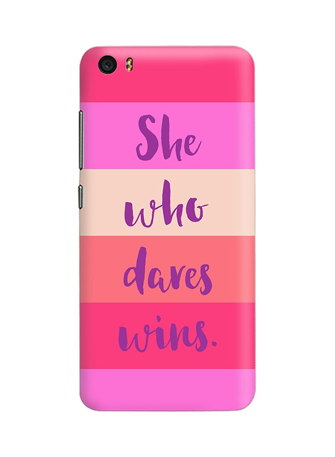 Stylizedd Slim Snap Matte Finish Case Cover For Xiaomi Mi5 She Who Dares Wins - Image 1