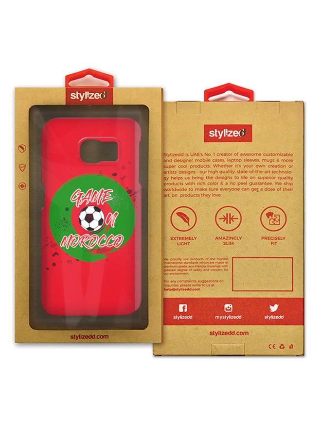 Stylizedd Slim Snap Matte Finish Case Cover For Samsung Galaxy S6 Edge Morocco - Image 2