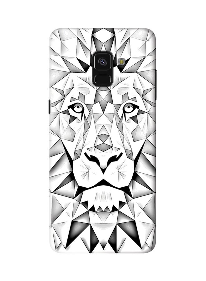 Stylizedd Slim Snap Matte Finish Case Cover For Samsung Galaxy A8 (2018) Poly Lion - Image 1