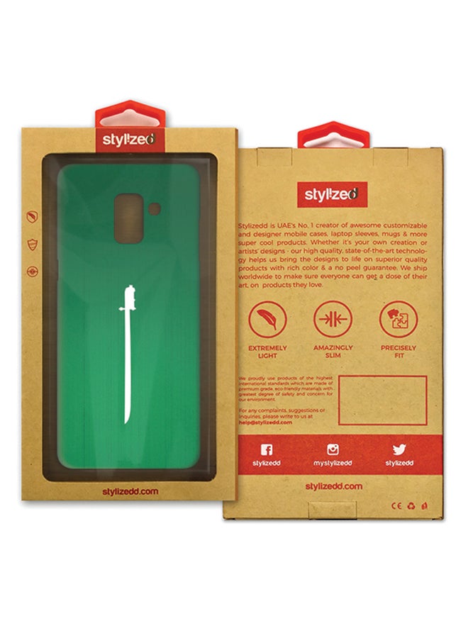 Slim Snap Matte Finish Case Cover For Samsung Galaxy A8 (2018) Sword Of Saudi