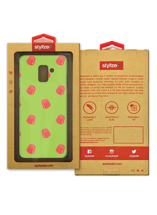 Stylizedd Slim Snap Matte Finish Case Cover For Samsung Galaxy A8 (2018) Dancing Tarbouche - Image 2