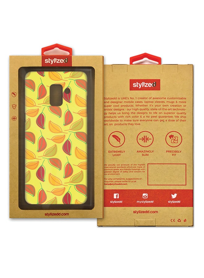 Stylizedd Slim Snap Matte Finish Case Cover For Samsung Galaxy A8 (2018) Autumn Leaves - Image 2