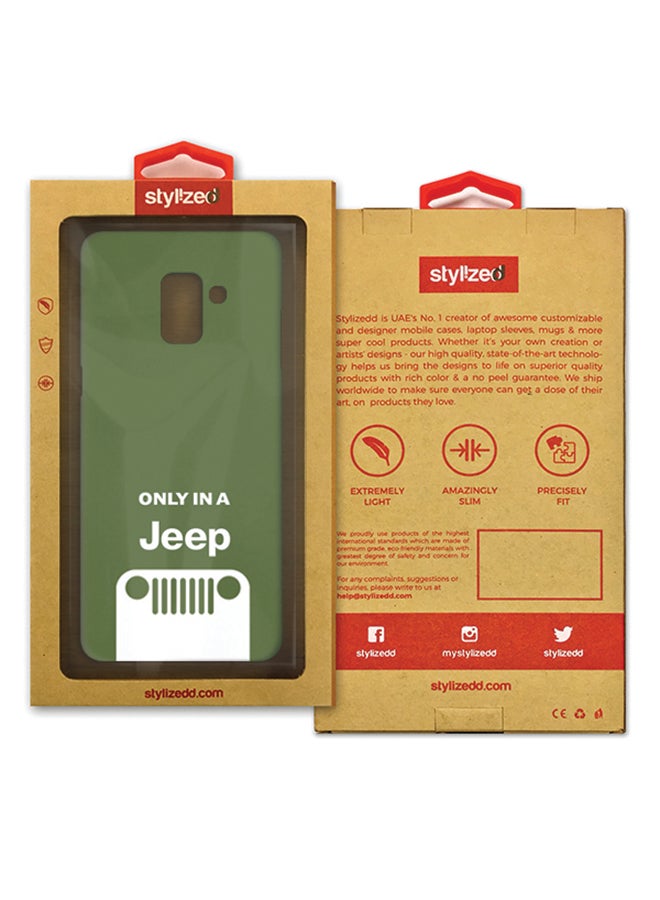 Stylizedd Slim Snap Matte Finish Case Cover For Samsung Galaxy A8 (2018) Only In A Jeep - Image 2