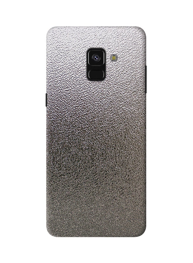 Stylizedd Slim Snap Matte Finish Case Cover For Samsung Galaxy A8 Plus (2018) Silver - Image 1