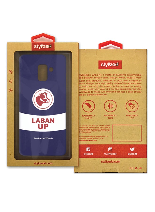 ستايلايزد غطاء سناب رفيع بلمسة نهائية غير لامعة لهاتف سامسونج جالاكسي (A8 (2018 بلس ماركة لبن اب - Image 2