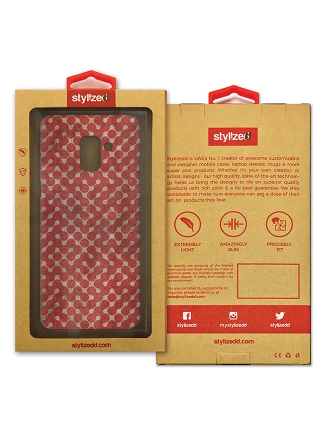 Stylizedd Slim Snap Matte Finish Case Cover For Samsung Galaxy A8 Plus (2018) Connect The Dots - Spain - Image 2