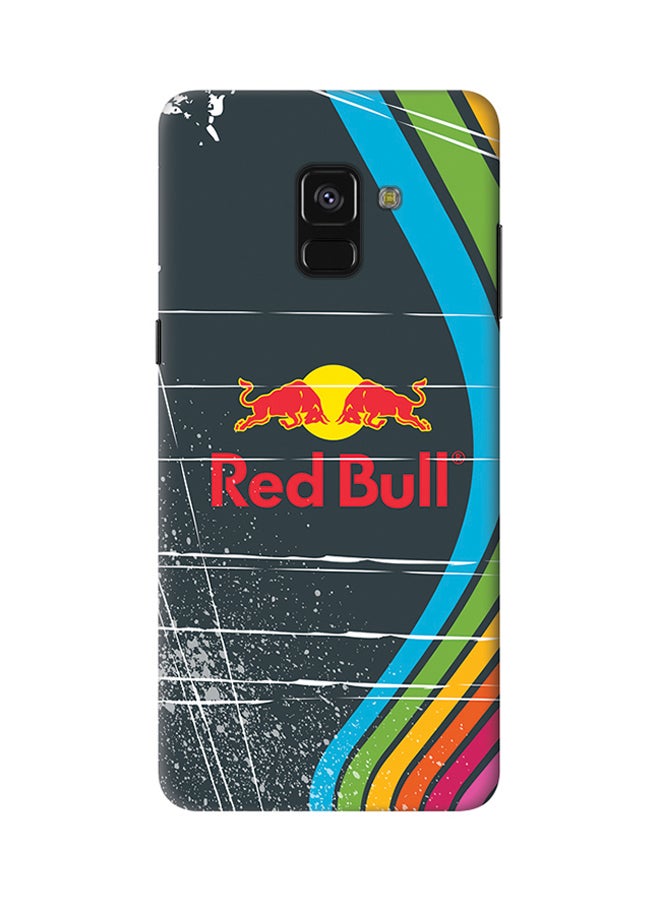 ستايلايزد غطاء سناب رفيع بلمسة نهائية غير لامعة لهاتف سامسونج جالاكسي (A8 (2018 بلس ريد بول - Image 1