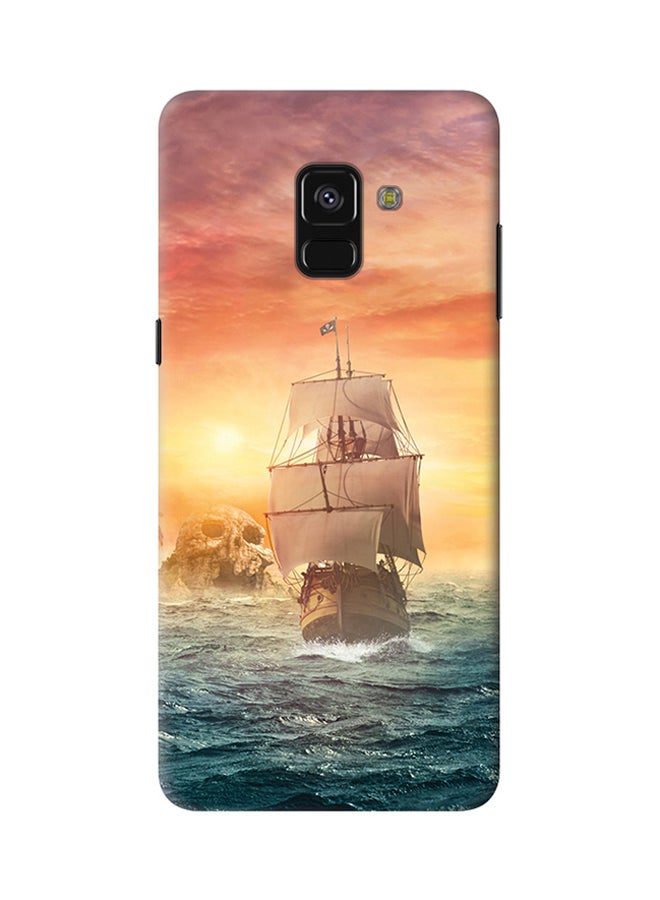 Stylizedd Slim Snap Matte Finish Case Cover For Samsung Galaxy A8 Plus (2018) Skull Island - Image 1