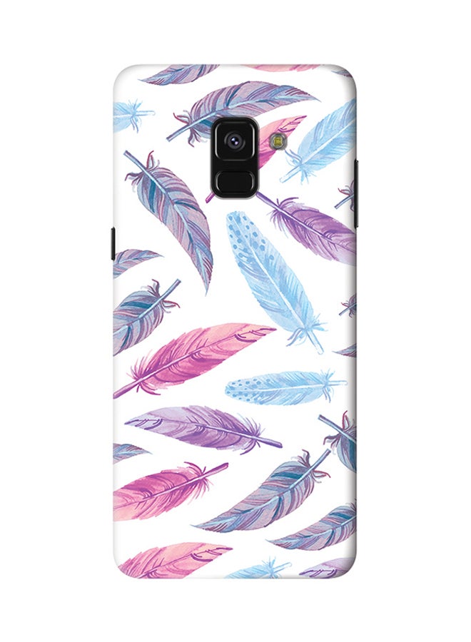 Stylizedd Slim Snap Matte Finish Case Cover For Samsung Galaxy A8 Plus (2018) Feather Colors  - Image 1