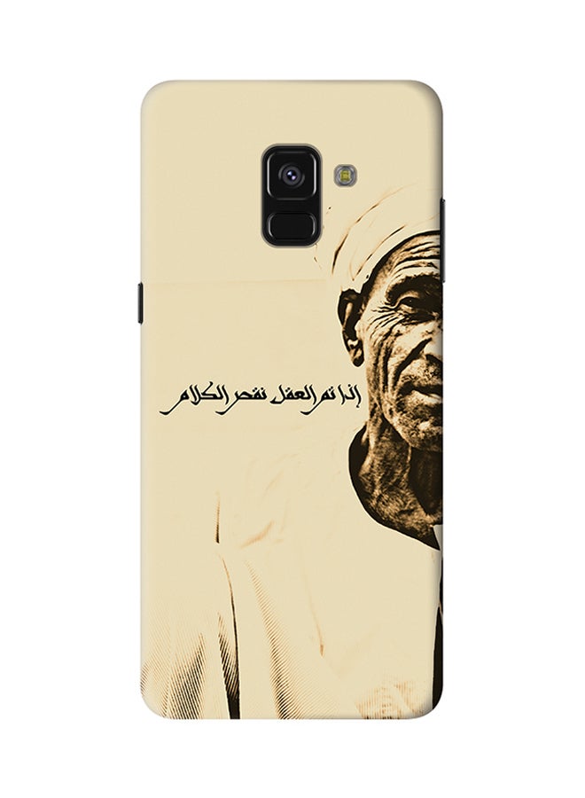 Stylizedd Slim Snap Matte Finish Case Cover For Samsung Galaxy A8 Plus (2018) Speak Wisely - Image 1