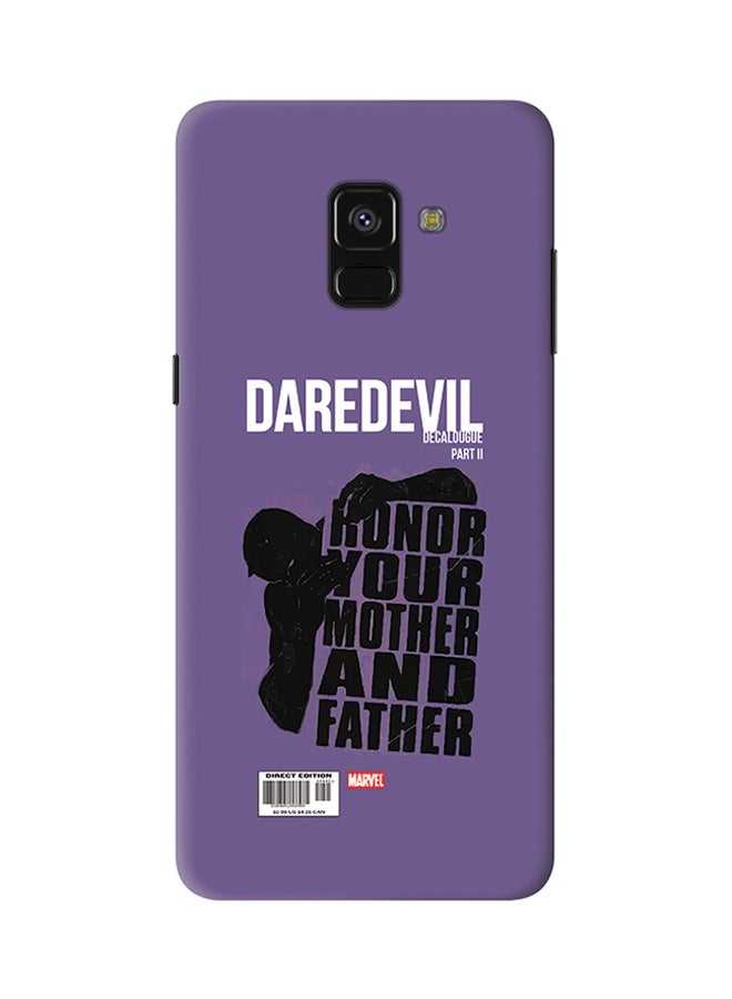 Stylizedd Slim Snap Matte Finish Case Cover For Samsung Galaxy A8 Plus (2018) Daredevil Comic Cover - Image 1