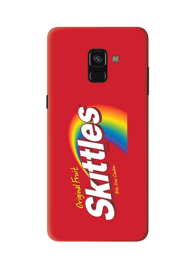 Stylizedd Slim Snap Matte Finish Case Cover For Samsung Galaxy A8 Plus (2018) Skittles - Image 1