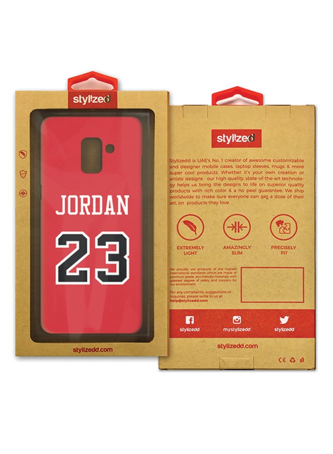 Stylizedd Slim Snap Matte Finish Case Cover For Samsung Galaxy A8 Plus (2018) Jordan 23 - Image 2