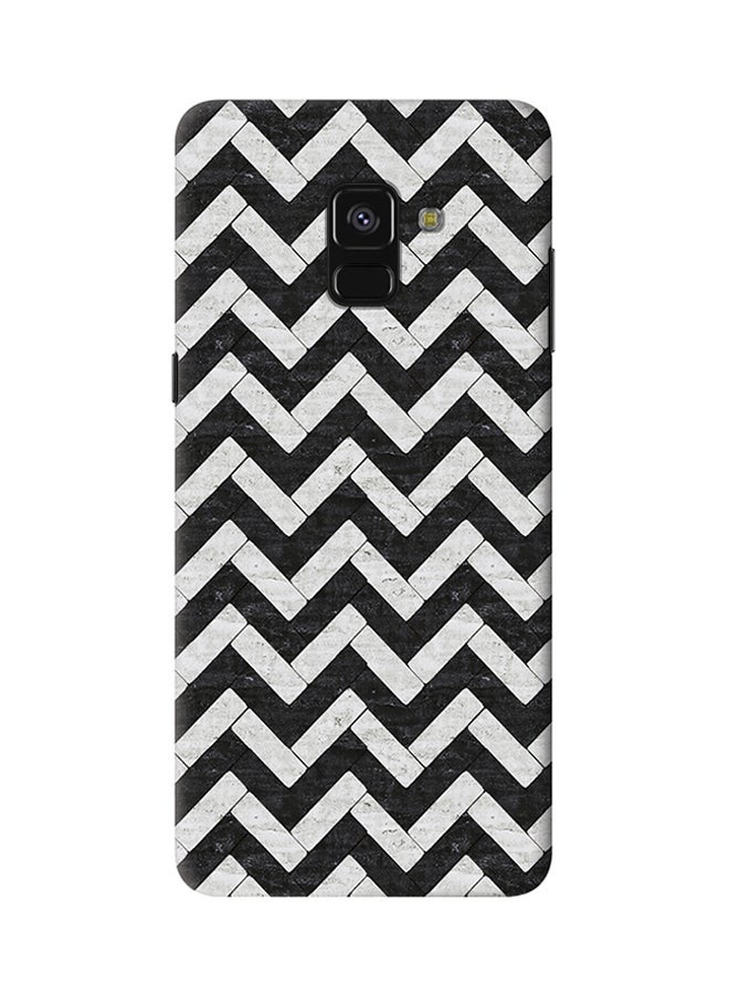Stylizedd Slim Snap Matte Finish Case Cover For Samsung Galaxy A8 Plus (2018) Chevron Tiles - Image 1