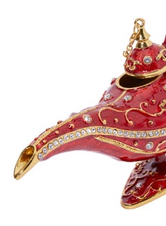 Al Jaber Gold Plated Alladin Lamp Decorative Blue/Gold  - Image 3