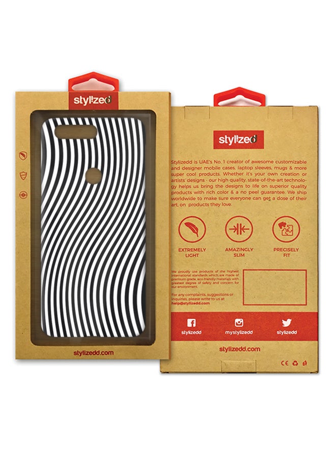 Stylizedd Slim Snap Matte Finish Case Cover For OnePlus 5T Zebra Lines - Image 2