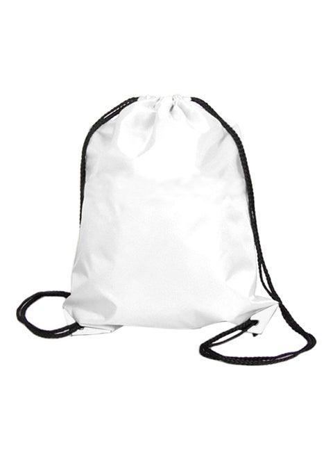حقيبة ظهر برباط من النايلون للاستخدام الخارجي أبيض