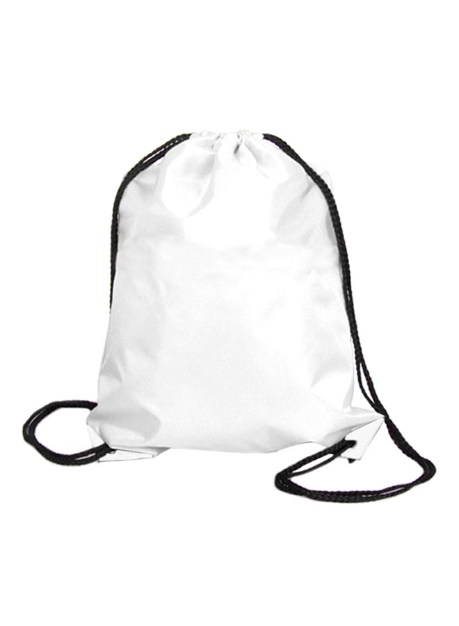 Generic Nylon Drawstring Outdoor Backpack White  - Image 1