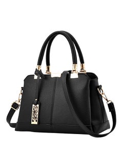 Zip Closure Shoulder Bag Black - v1533728188/N16128570A_3