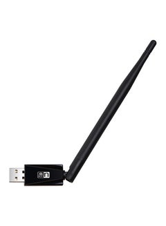 USB Wi-Fi Wireless Networking Card Adapter Dongle With Antenna Black