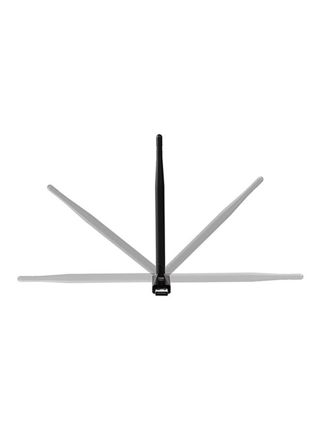 FINEC USB Wi-Fi Wireless Networking Card Adapter Dongle With Antenna Black  - Image 3