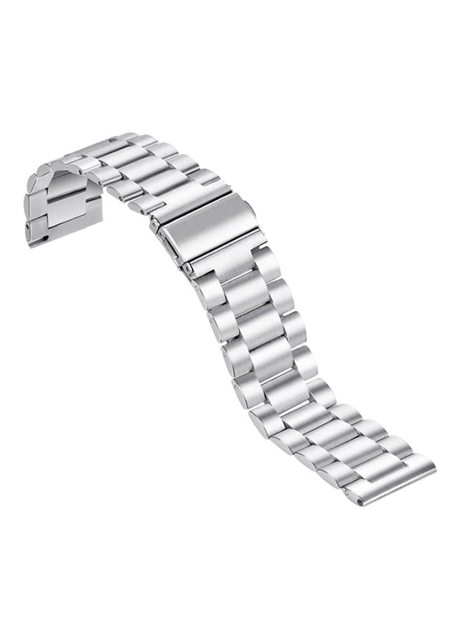 ISank Replacement Band For Fitbit Versa Silver/Black  - Image 1