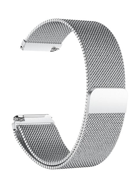 Replacement Band For Fitbit Versa 5.3-7.5inch Silver