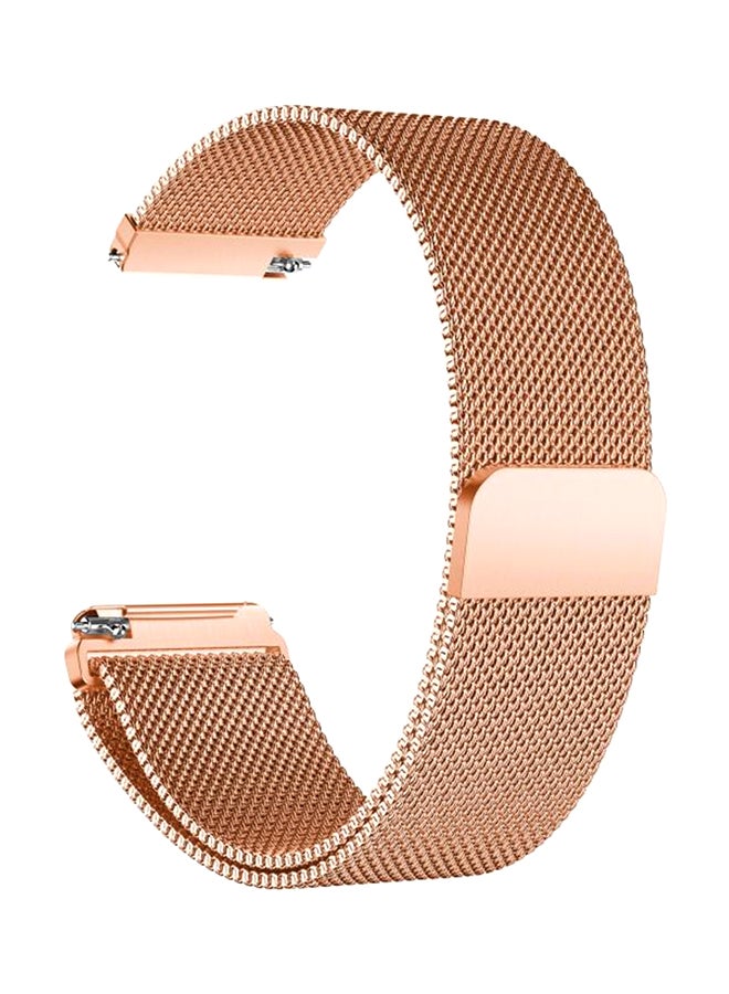 ISank Replacement Band For Fitbit Versa 5.3-7.5inch Gold