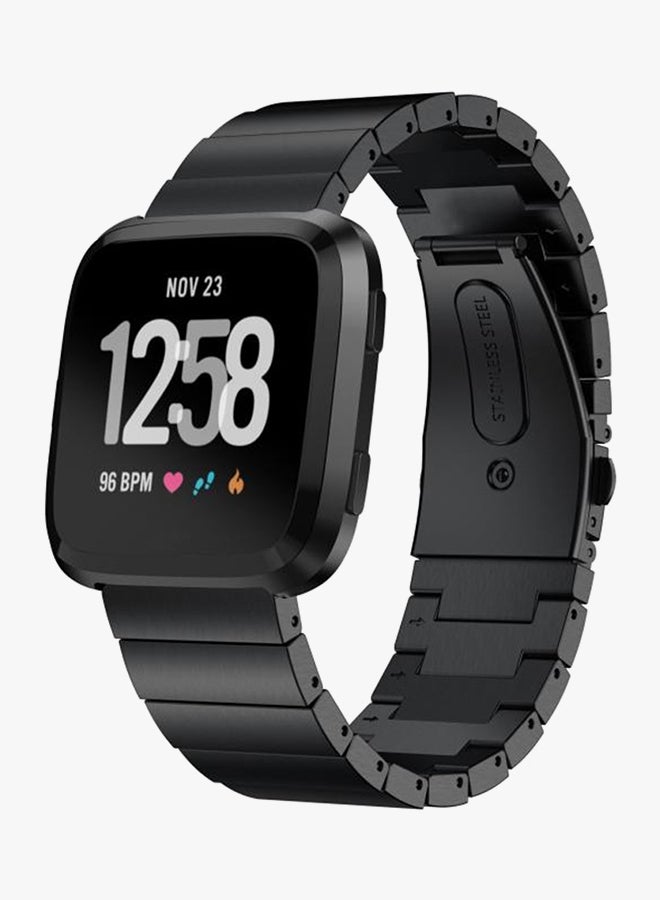 ISank Replacement Band For Fitbit Versa 14-19centimeter Black  - Image 3