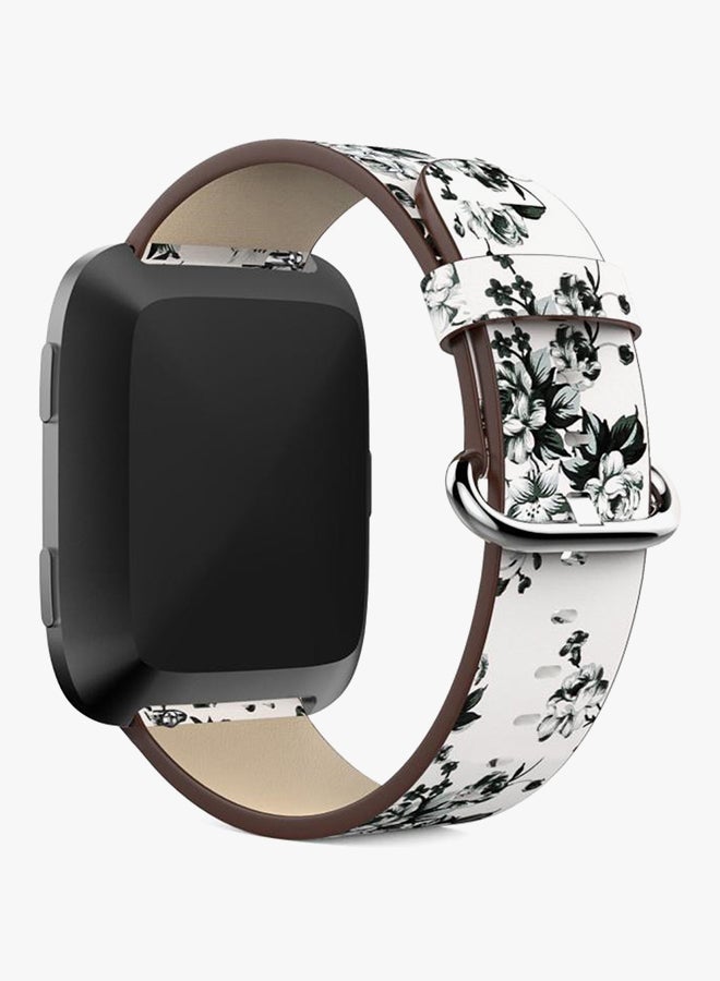 ISank Replacement Band For Fitbit Versa White/Black  - Image 2