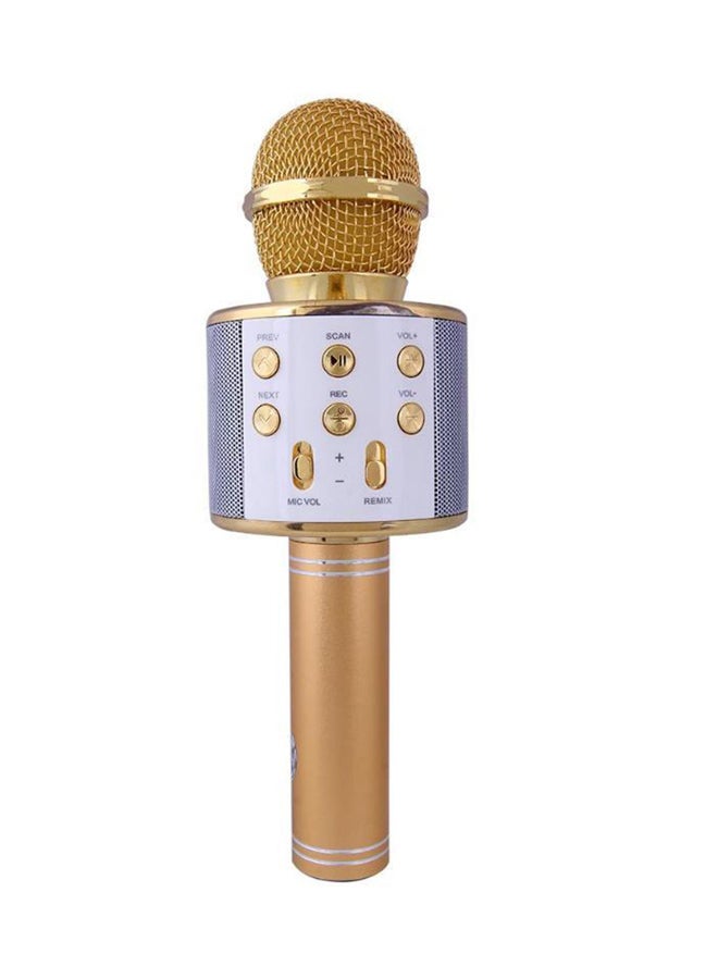 FINEC Mini Portable Handy Bluetooth Wireless Microphone ECJ0074 Gold 