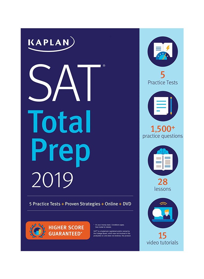 SAT Total Prep 2019 Paperback English by Kaplan Test Prep - 5-Jun-18 