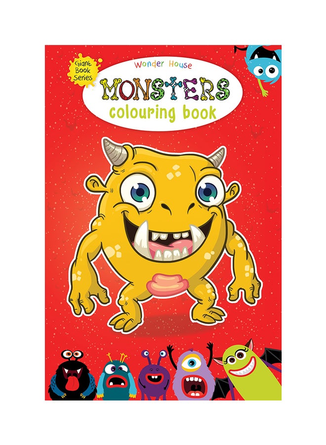 دفتر تلوين مونستر غلاف ورقي الإنجليزية - 25-Apr-18