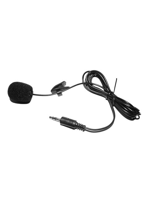 External Clip-on Lapel Lavalier Microphone iu99 Black