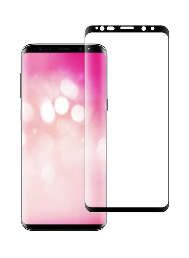 INEIX Full Screen Surface Tempered Glass Screen Protector For Samsung Galaxy S9 Black/Clear - Image 1