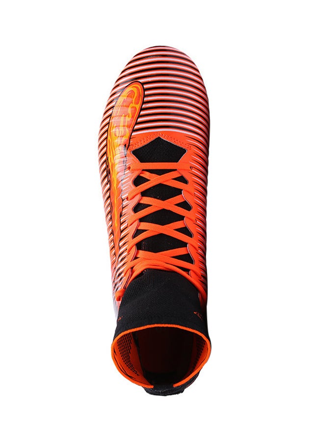 Fashion Cleats Football Soccer Shoes Orange/Black  - Image 2