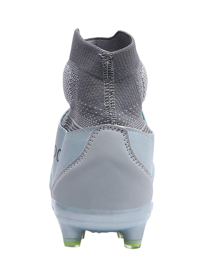 Fashion Cleats Football Soccer Shoes Blue/Yellow/Grey - Image 3
