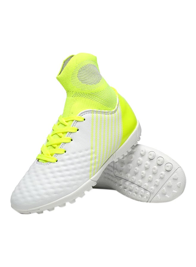 Fashion Cleats Football Soccer Shoes White/Green - Image 2